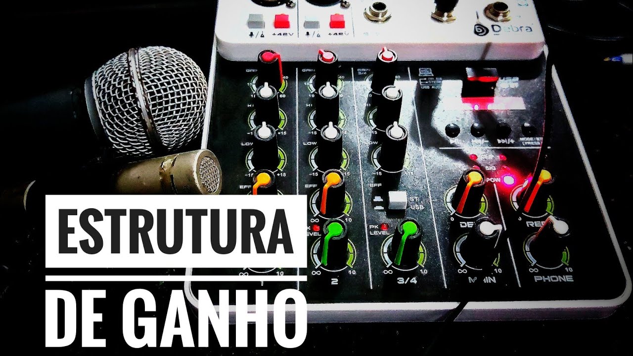 como fazer estrutura de Ganho? mesa analógica