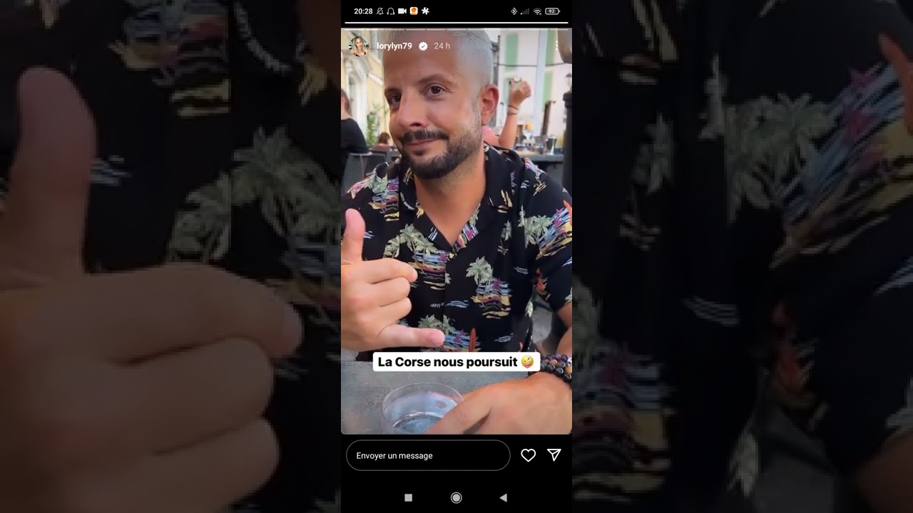 story insta de lorylyn partie 1 du 22 juillet 2022.