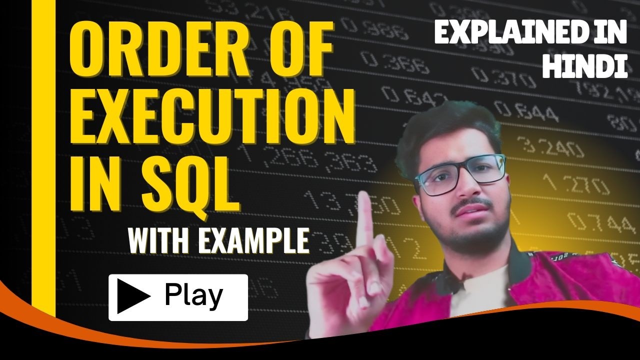 SQL Order of Execution | SQL Query Execution Order Explained | SQL Interview Question