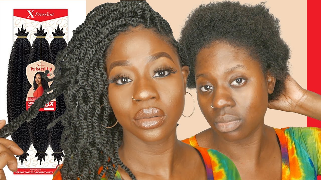 Как закрутить короткие волосы типа 4c с помощью прически Outre Twisted Up Springy Afro Twist @Out...