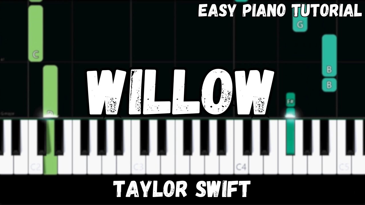 Taylor Swift - Willow (Easy Piano Tutorial)