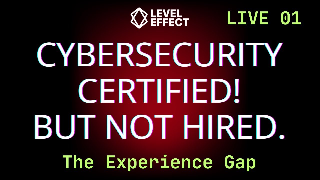 We're Building a Virtual Cybersecurity Internship | Level Effect Live 01