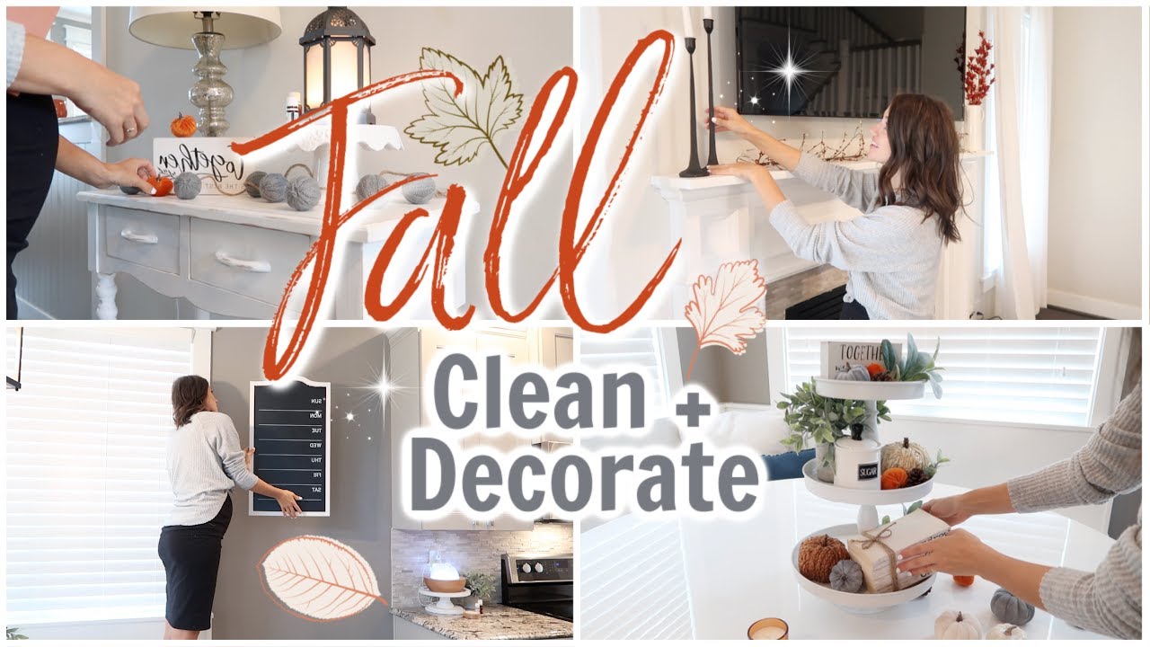 FALL CLEAN + DECORATE WITH ME 2020 // COZY FALL DECOR + ULTIMATE CLEAN WITH ME  // SIMPLY ALLIE
