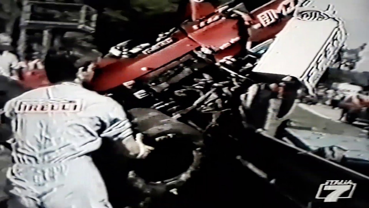 SPEEDY ITALIA 7 MASSIMO MONTI FABIEN GIROIX CRASH F.3000 MONZA 1988