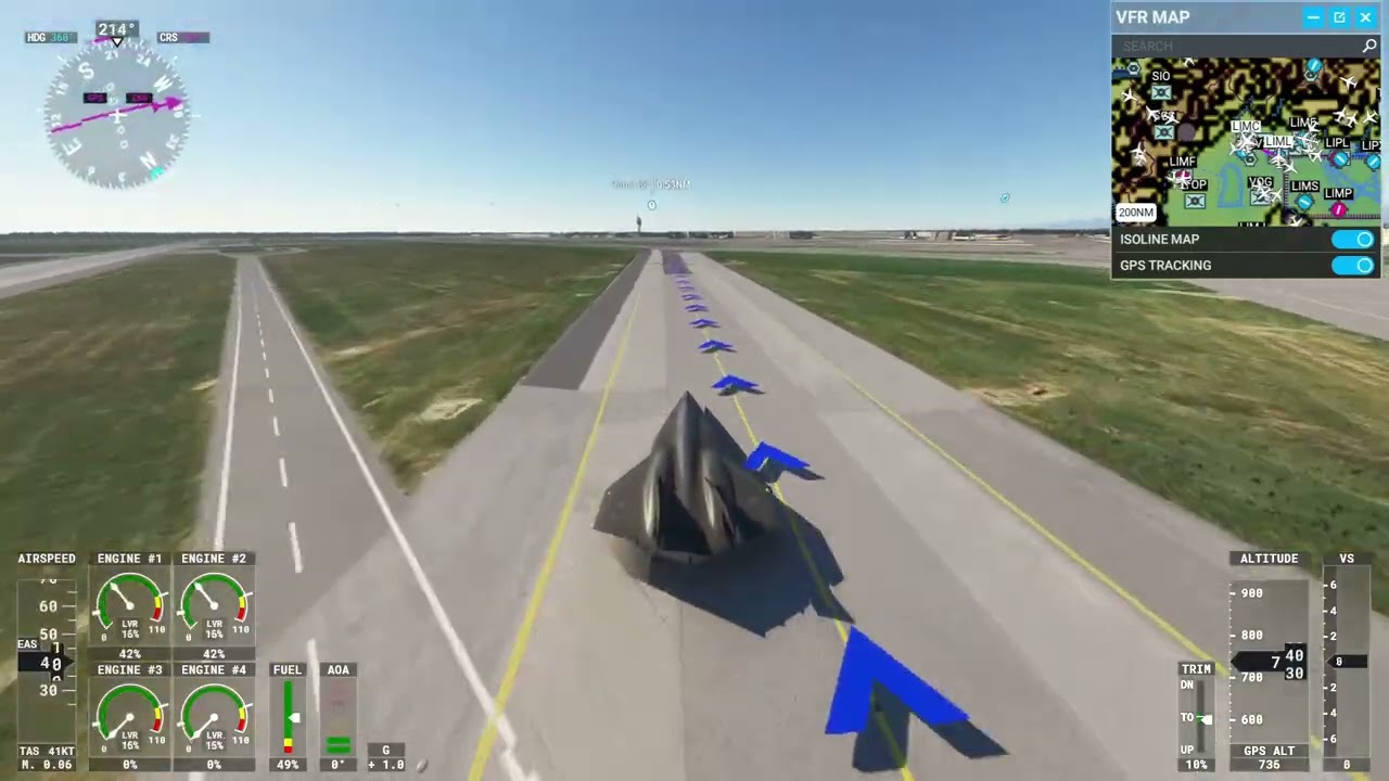 MSFS 2020 Darkstar from Milan, Linate to Malpensa (Crash, Bug, Loss of Control, 9070XT) X8