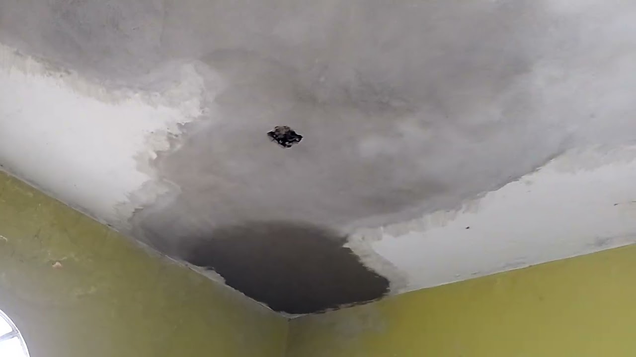 mostrando a finalização da restauração do pé direito da laje.