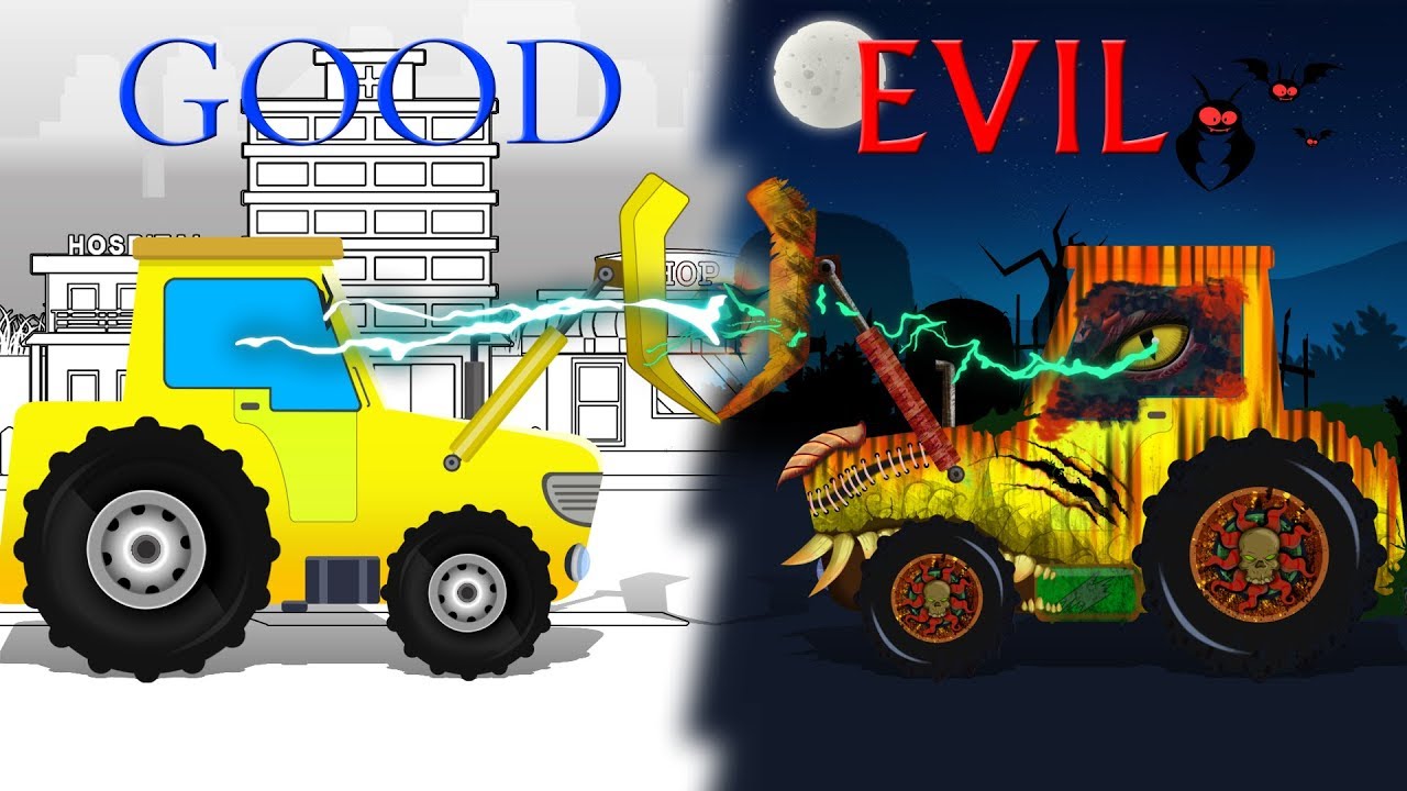 Good and Evil | Bulldozer | Evil Construction Vehicle | Educational Toy