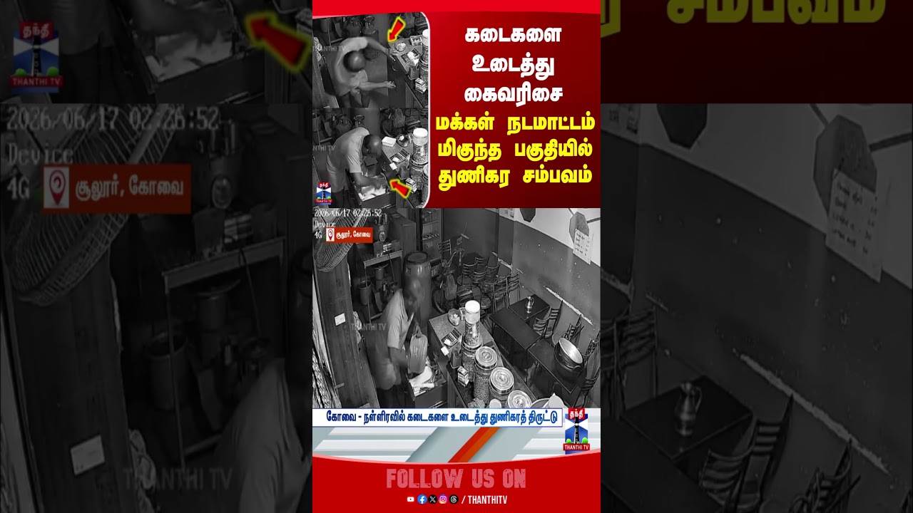 Kovai | Theft | CCTV | TN Police