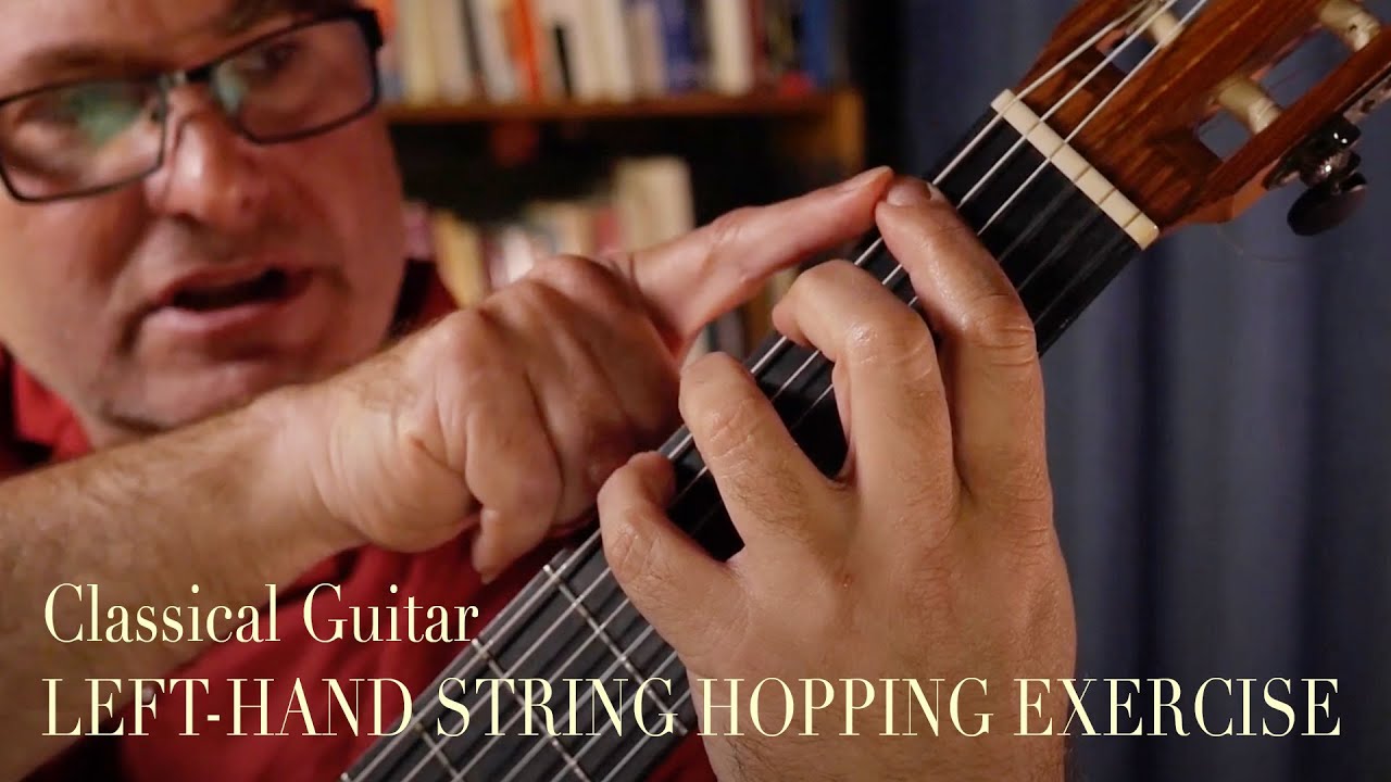 Classical Guitar: Left-Hand String Hopping Exercise