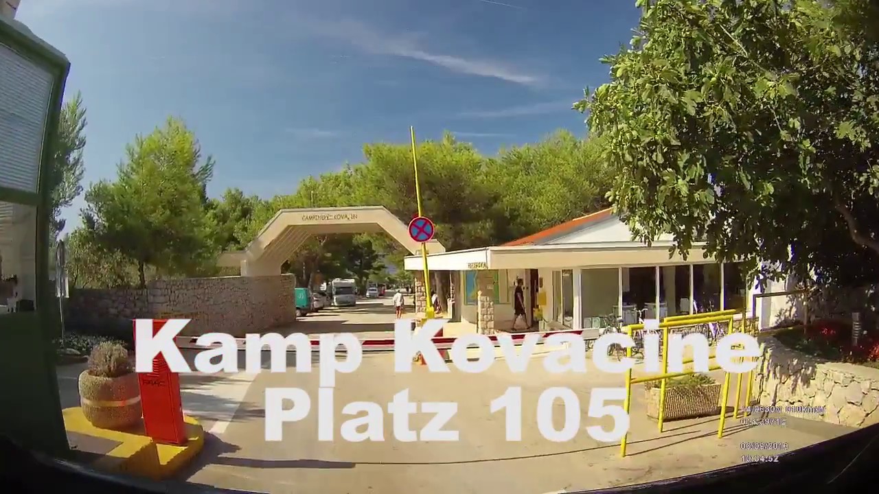 Camp Kovacine Anfahrt Platz 105 Gelb