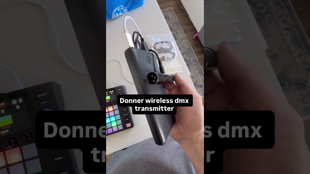 How to control lights outlet free; my favorite wireless dmx transmitter and battery with Wolfmix