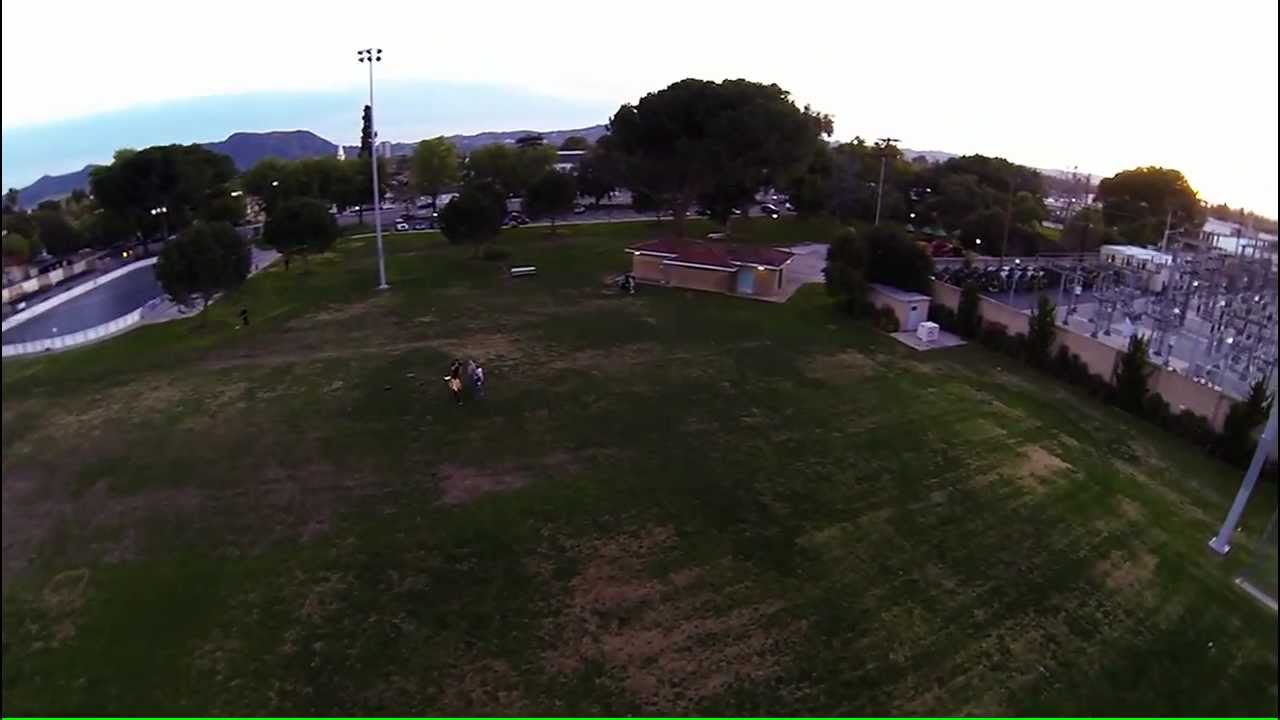 Random FPV flight w/450 Seeker Quad Copter at local park. Gopro Hero 3 Black Cam.