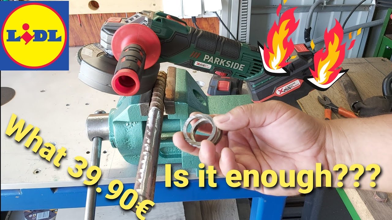 Parkside  cordless angle grinder PWSA 20-Li B3 TEST