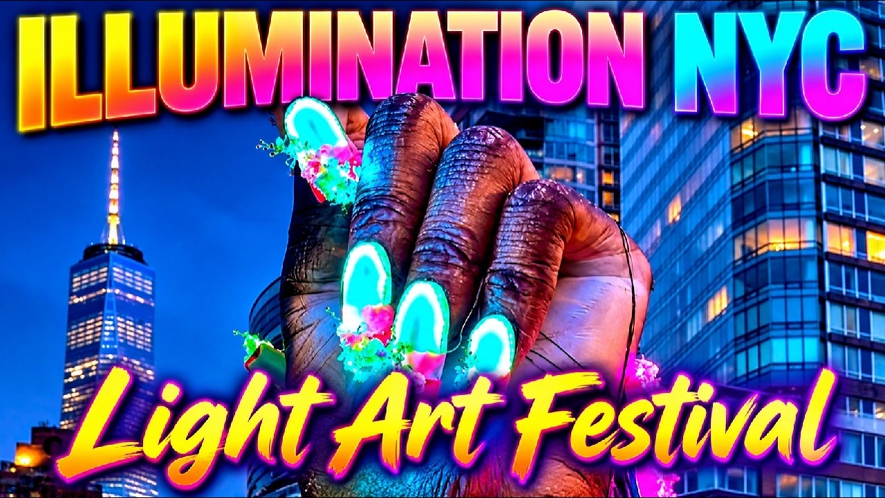 ILLUMINATION NYC ✨ LIGHT ART FESTIVAL | Stunning Giant Light Sculptures in New York City LIVE
