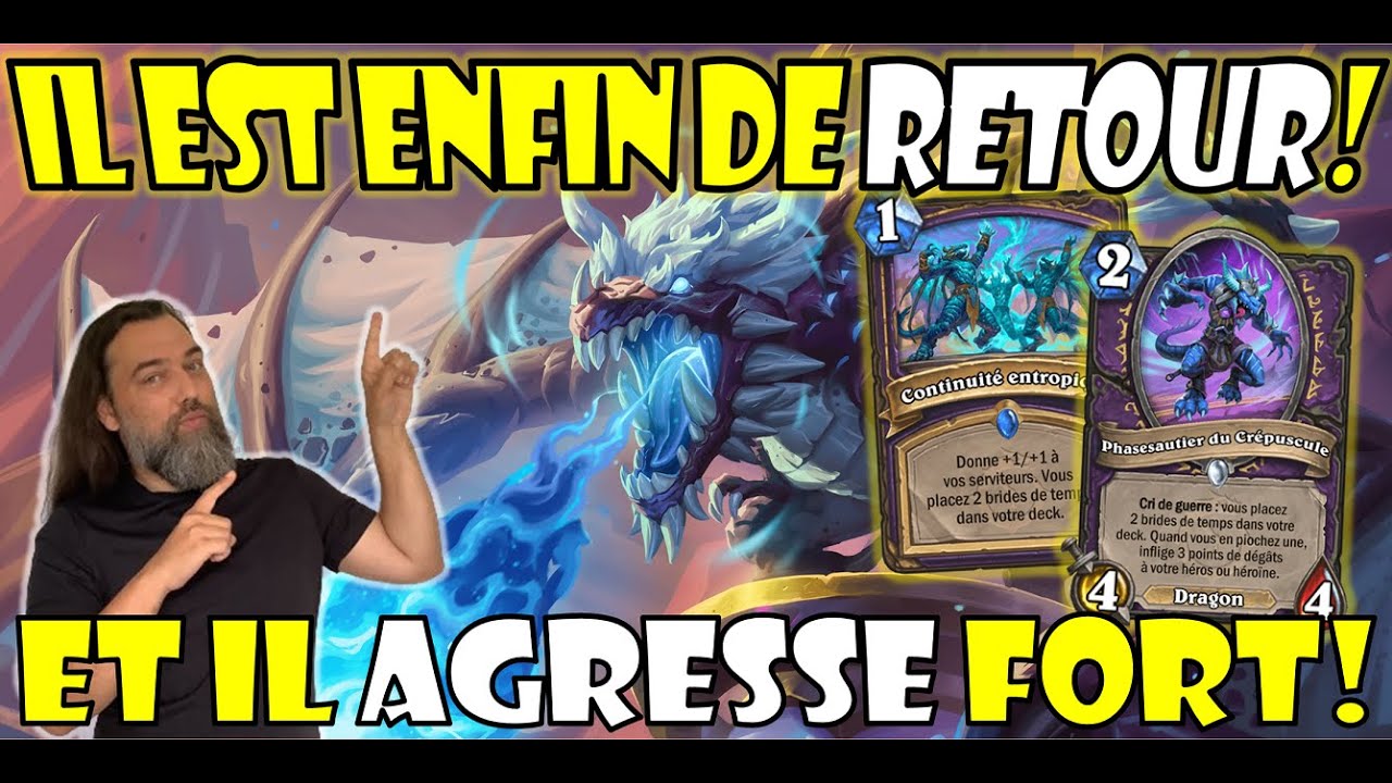 IL EST ENFIN DE RETOUR ET IL AGRESSE FORT!