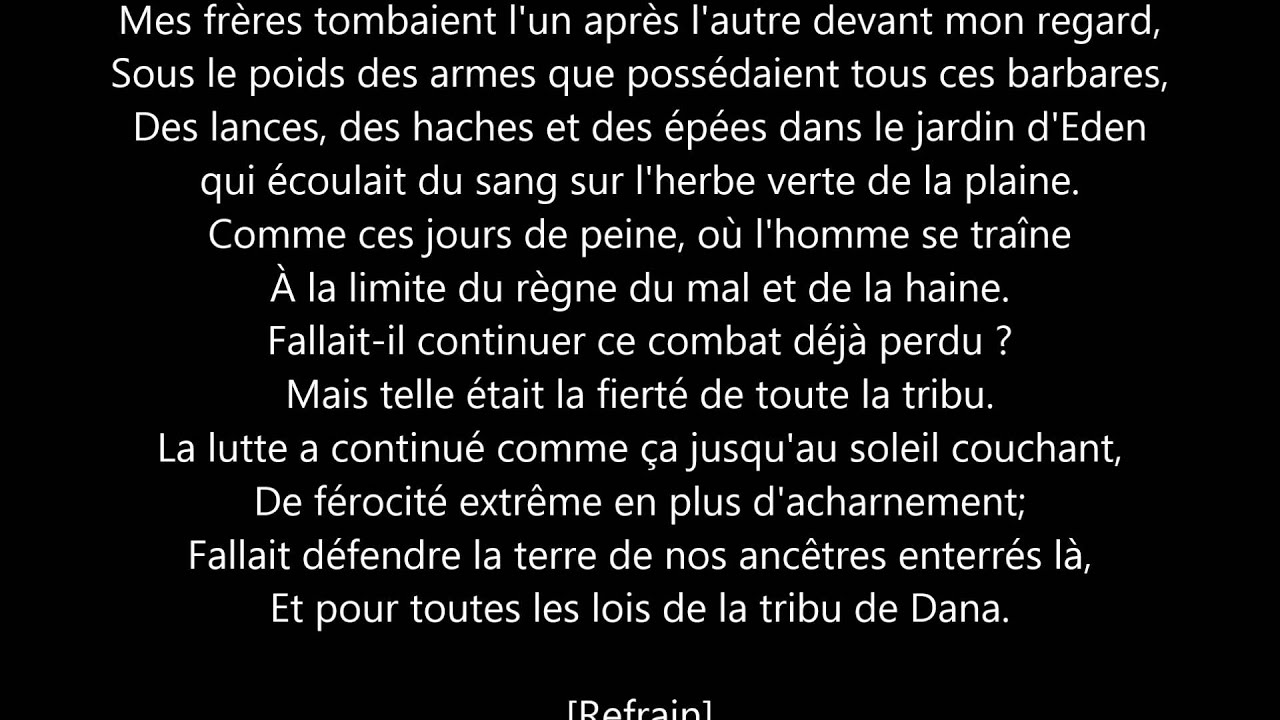 Manau - La tribu de Dana [Lyrics]