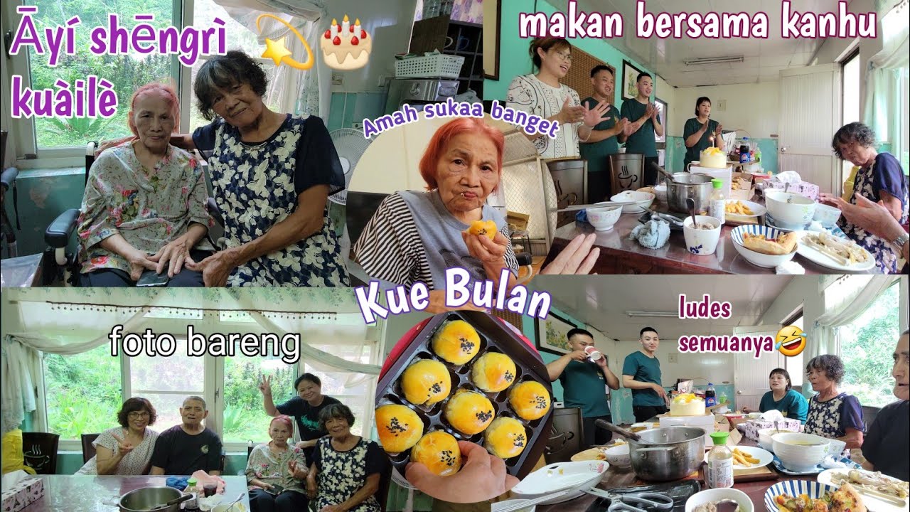 vlog 34 : majikan Ngirim kue bulan ‼️menghadiri adekNya Amah ulang tahun