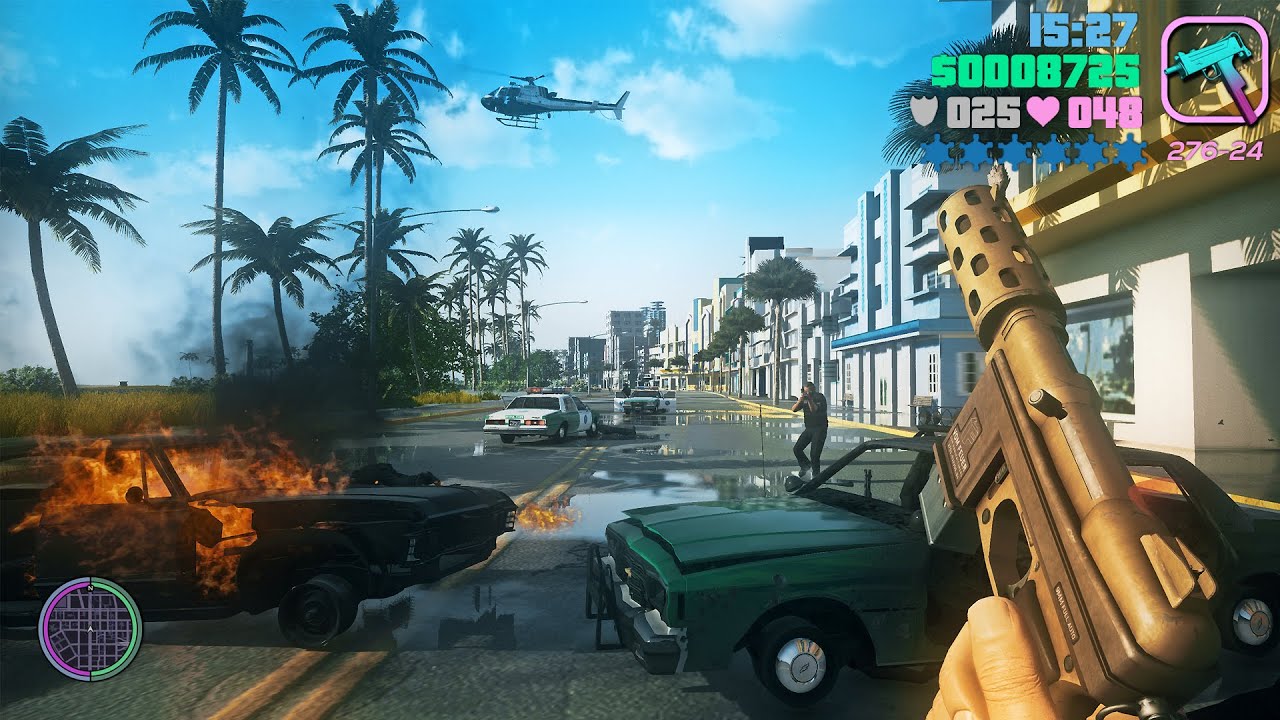 GTA: Vice City Remastered 2021 🌴 GTA Vice City 2 on RTX™ 3080 Ti Ray Tracing [GTA 5 PC Mod]