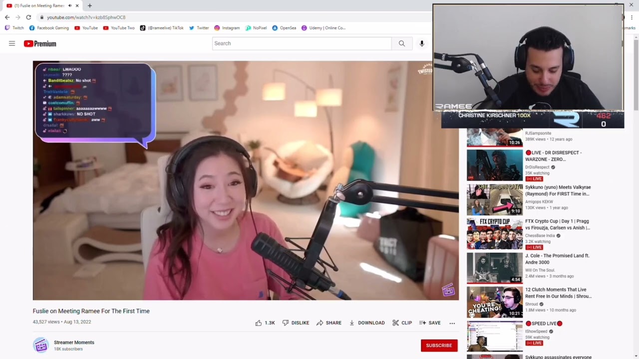Nopixel Ramee Reaction to Fuslie Exposing Him For Crying