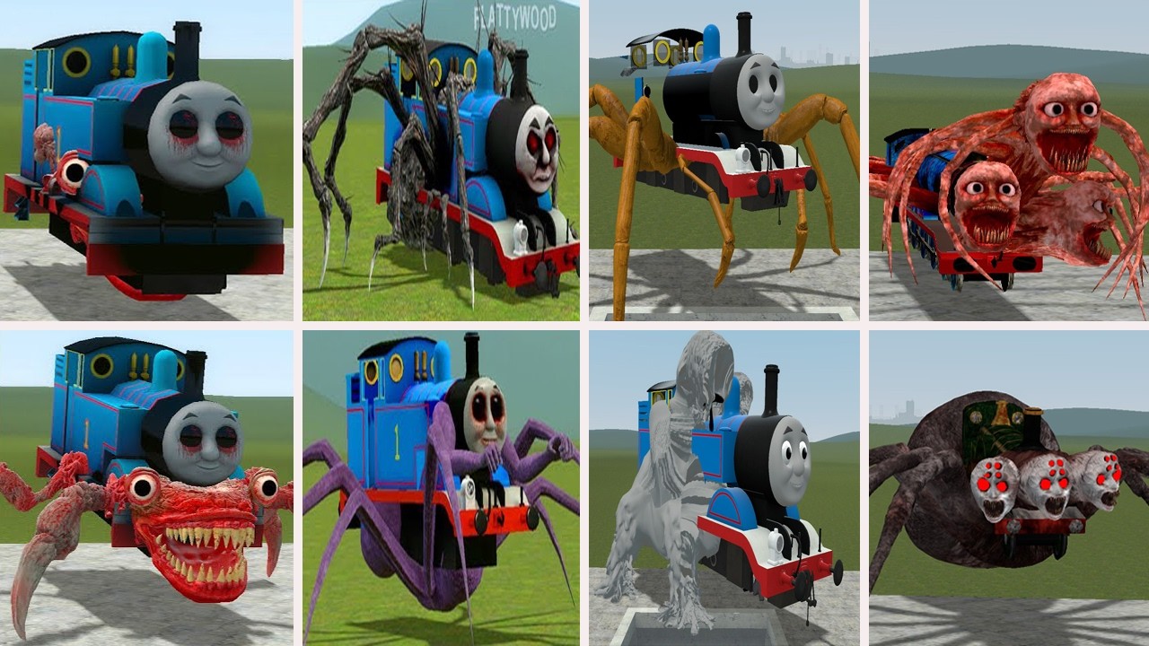 NEW UPDATE: Cursed Thomas and Friends Train Monster Battle in Garry's Mod part 29