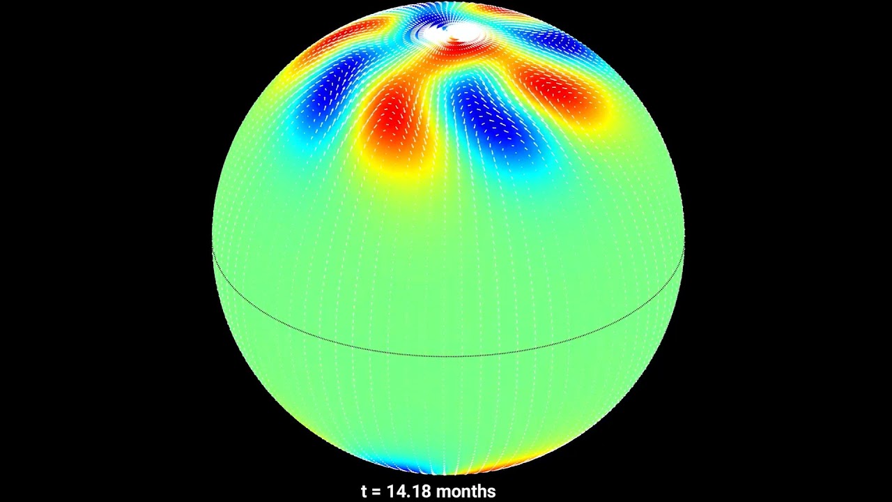 Simulation of Solar Polar Vortices