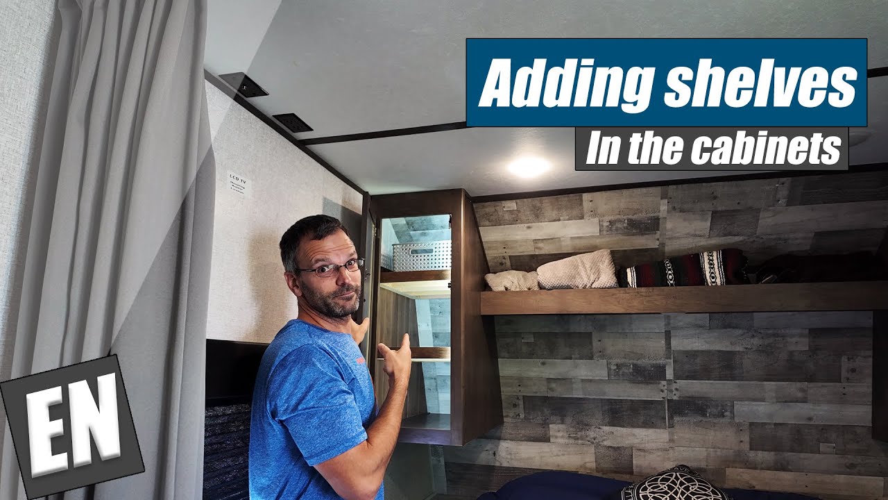 RV - Adding shelves to cabinets