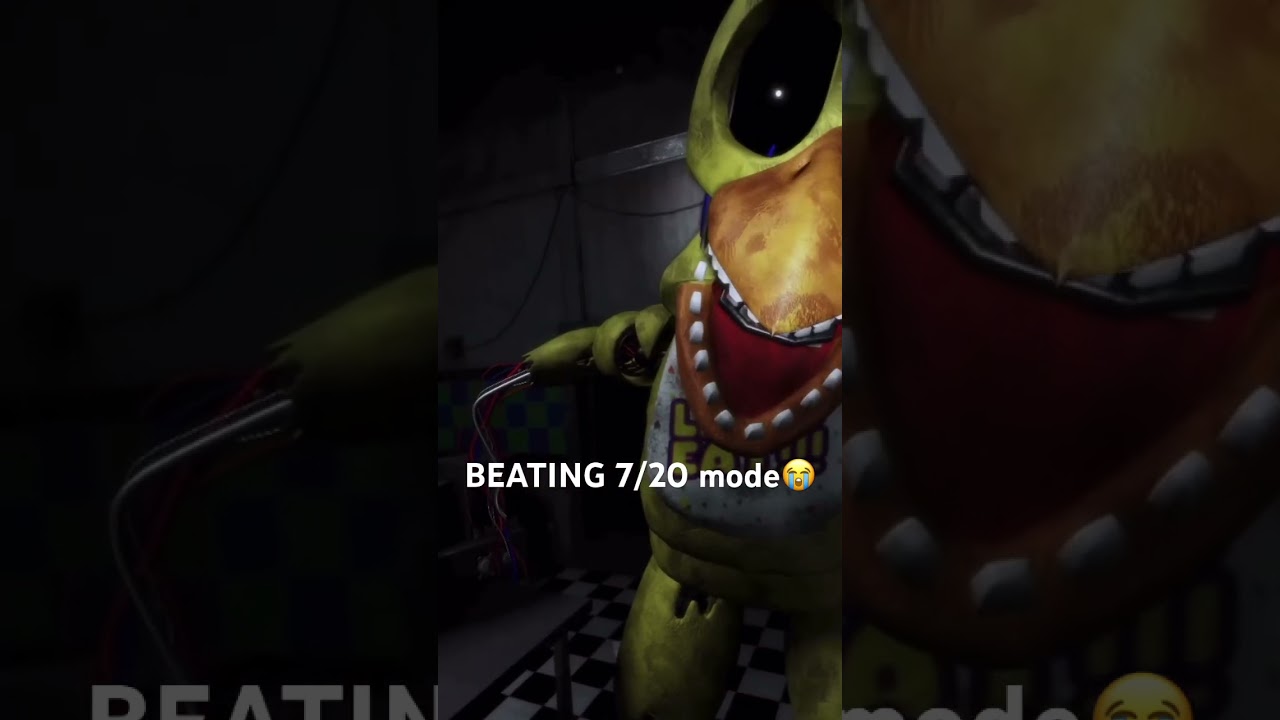 BEATING 7/20 MODE IN FNAF 2 REIMAGINED #fnaf2 #fivenightsatfreddys #roblox #freddy #gaming #viral
