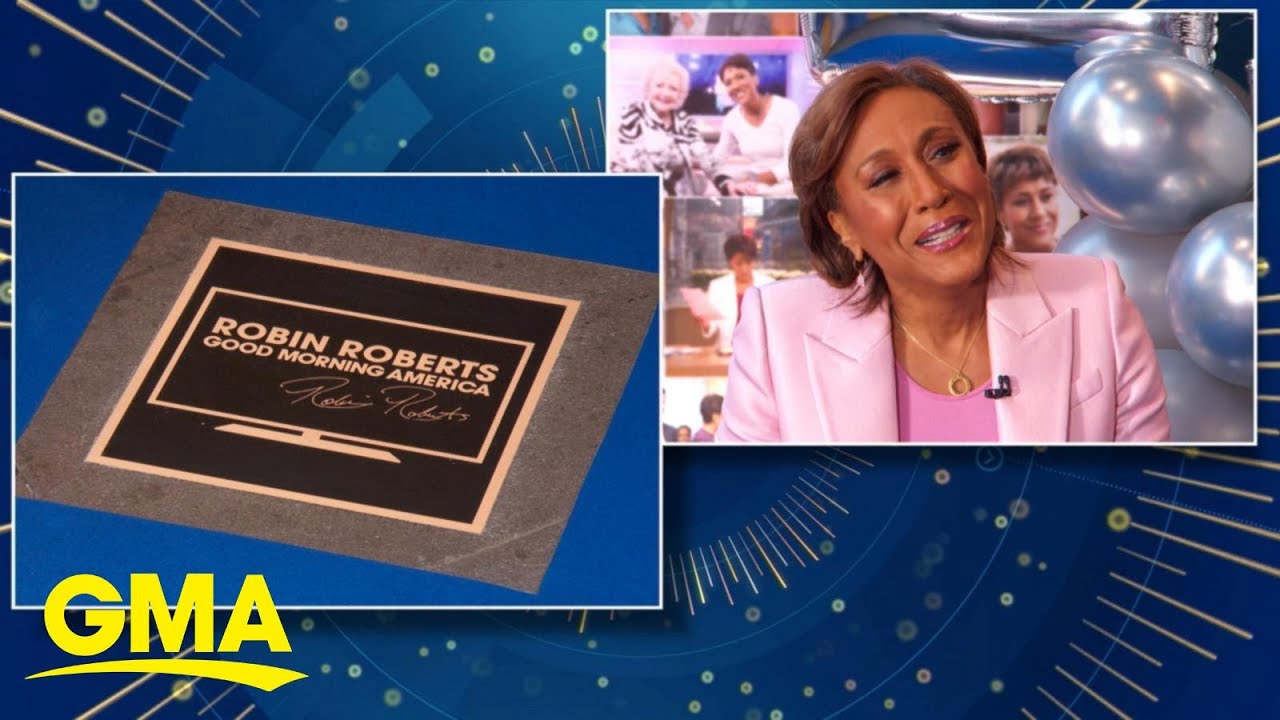 Robin Roberts surprised with walk of fame for 20th anniversary on 'GMA'