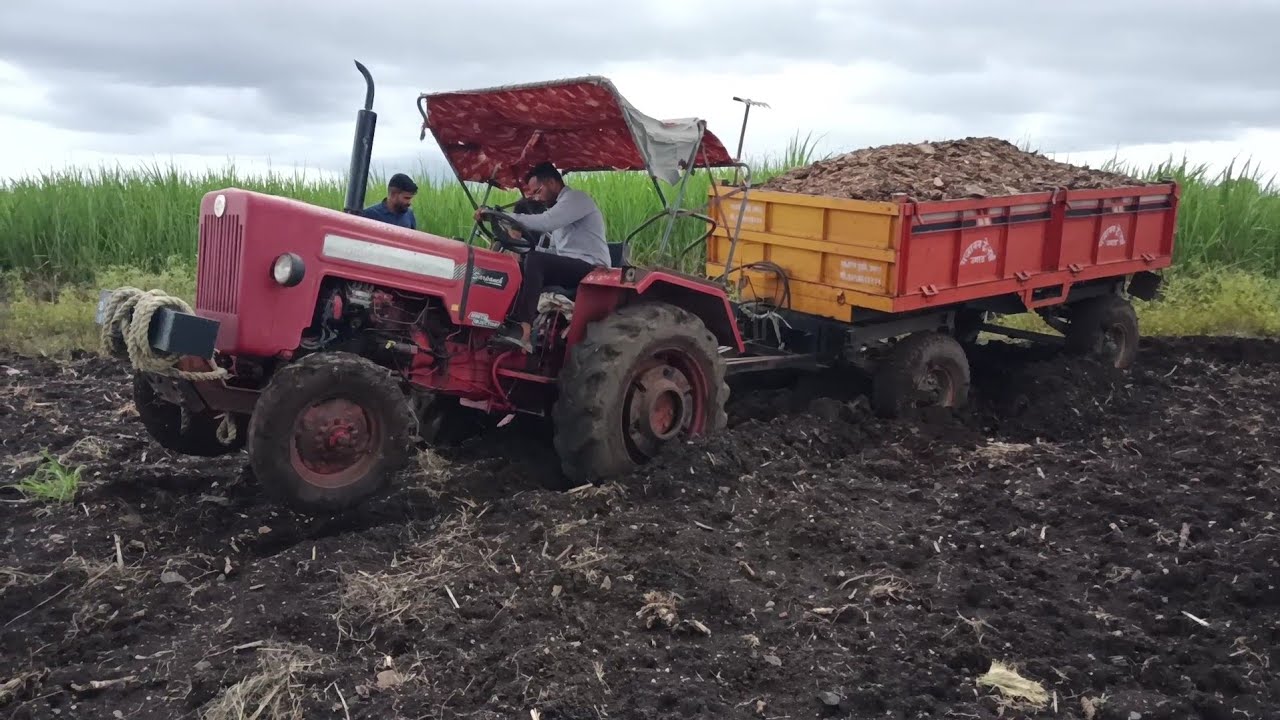 🚜 Mahindra 575 Di Performance On Loaded Trolly 🔥✈
