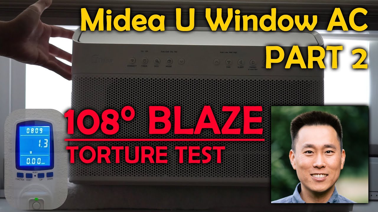 Midea U Window AC 8000BTU - 108° TORTURE TEST 🥵🥵🥵