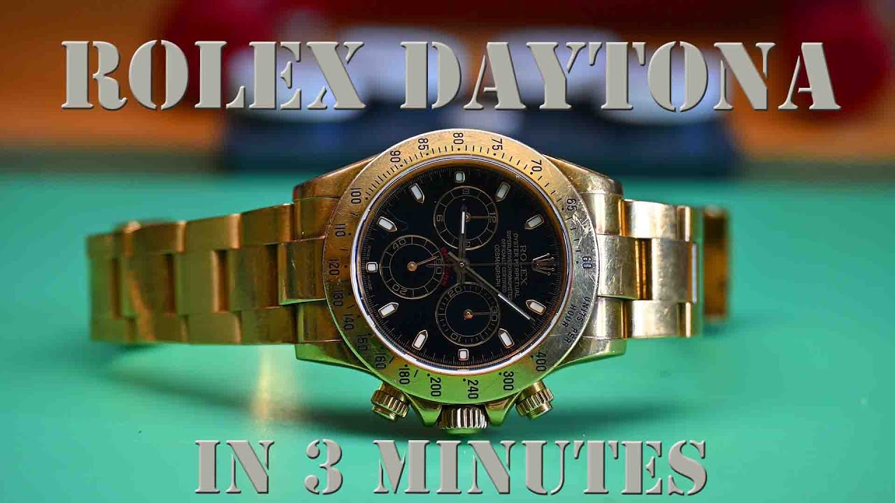Polishing a gold Rolex Daytona in 3 minutes.