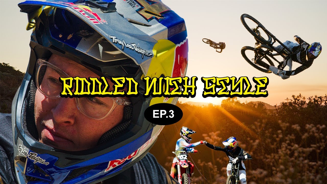 Dirtbike Tow In For FMX Jumps On Mountain Bike