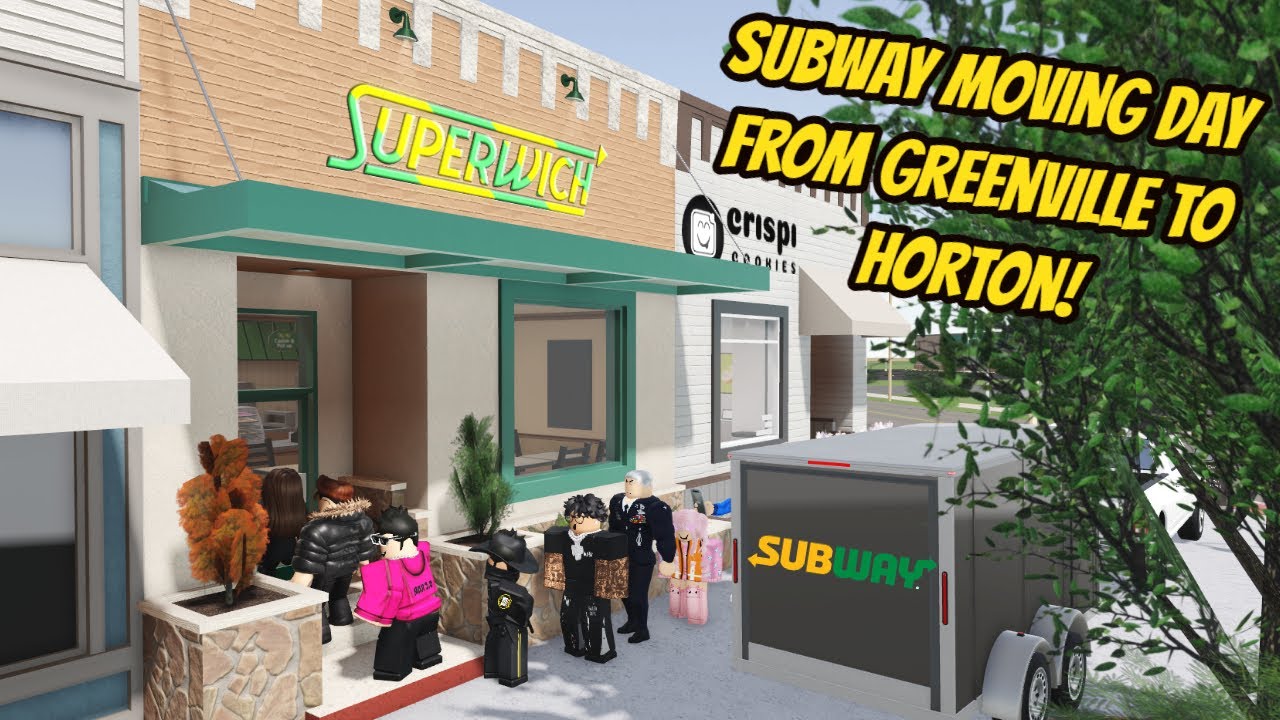 Greenville, Wisc Roblox l *NEW* Subway Restaurant Moving Day Update Roleplay