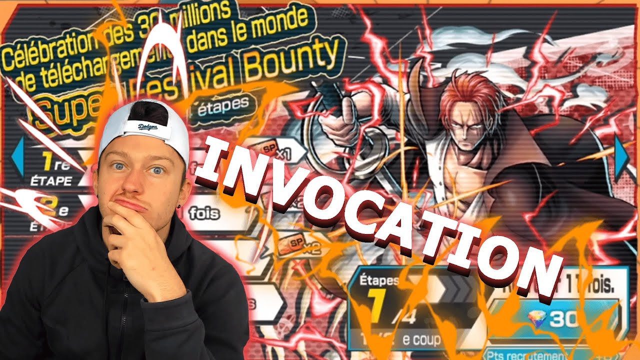 JE VEUX SHANKS LVL 100 !! MAIS... INVOCATION SUPER FESTIVAL BOUNTY SHANKS ! ONE PIECE BOUNTY RUSH !