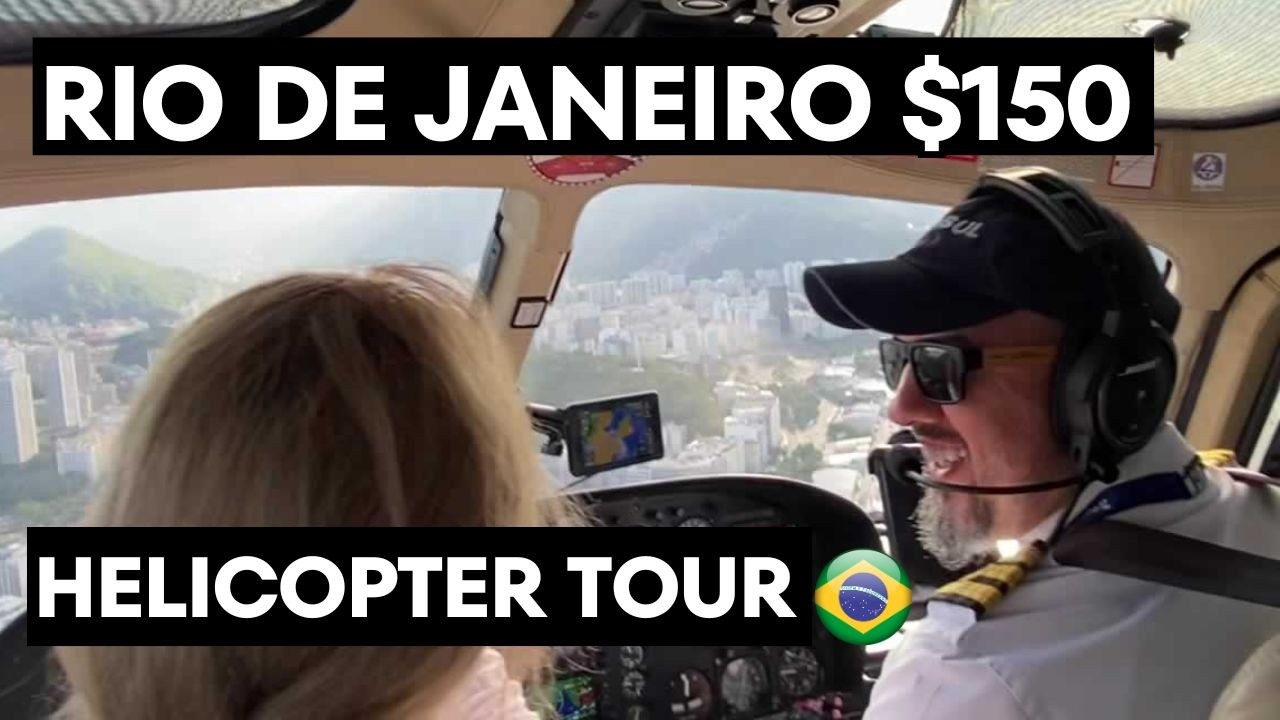 $150 seat Rio de Janeiro Helicopter Tour. See EVERYTHING by AIR!