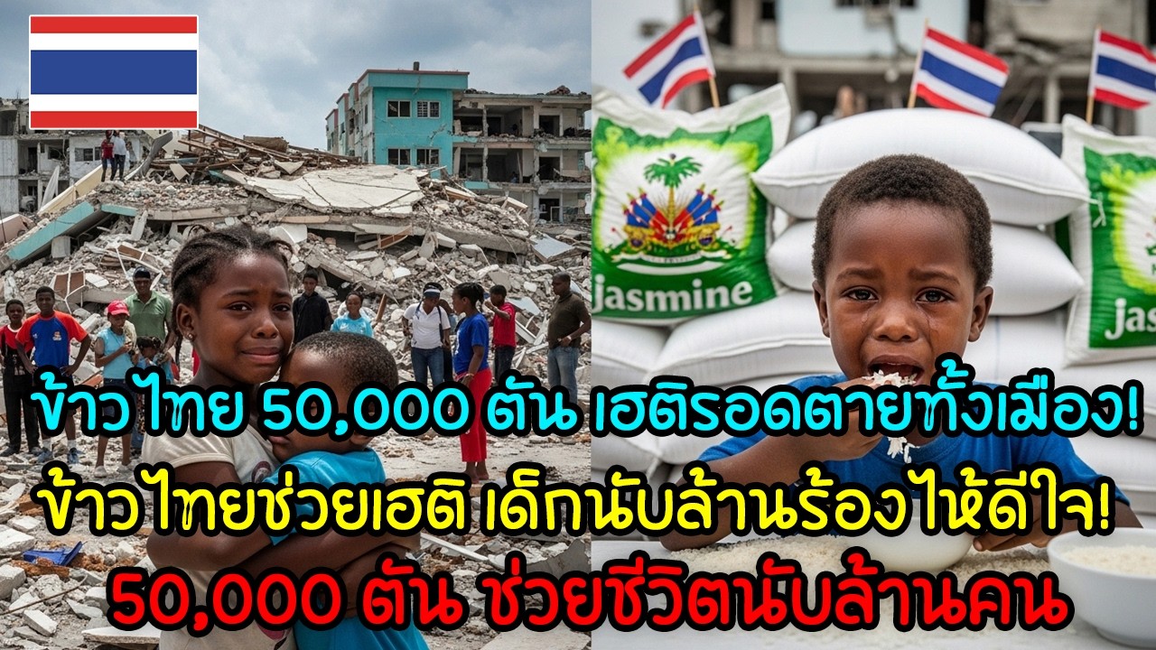 ช็อกโลก! ข้าวไทย 50,000 ตัน กลายเป็นความหวังเดียวของชาวเฮติหลังภัยพิบัติ!