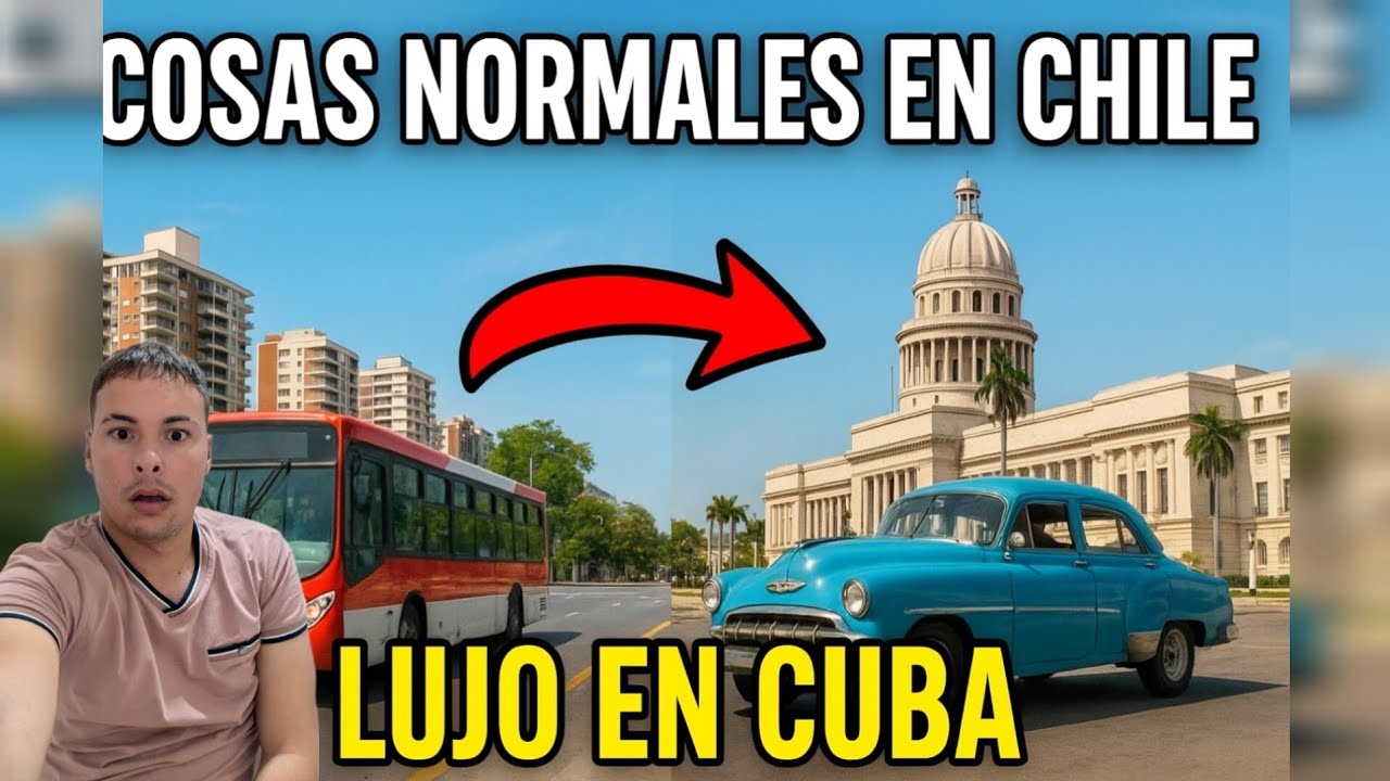 Cubano reacciona a cosas normales en Chile que son un lujo en Cuba