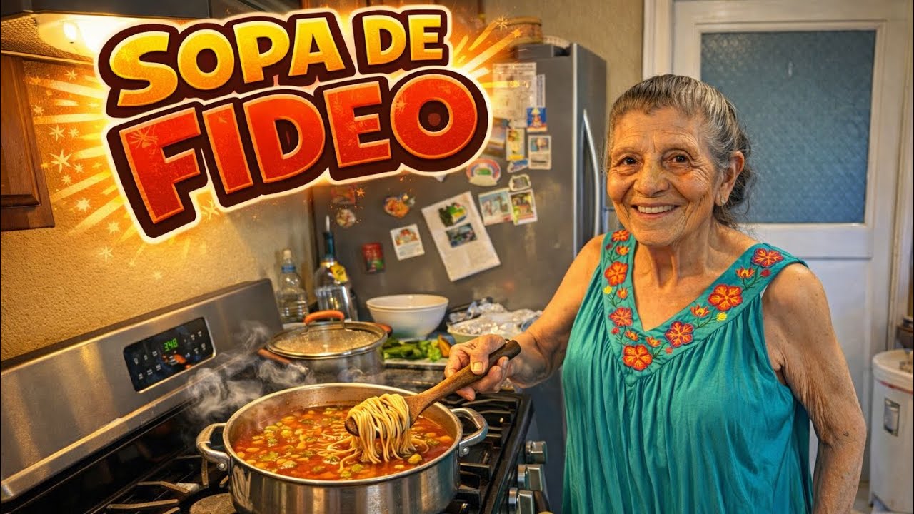 Sopa de fideo al estilo sazón de Locha 