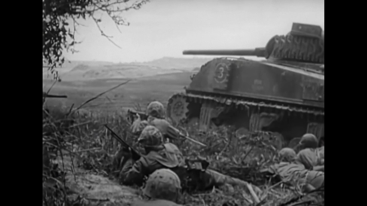 6th Marine Division Moves to Naha, Okinawa - May 1945 - WWII Combat Footage