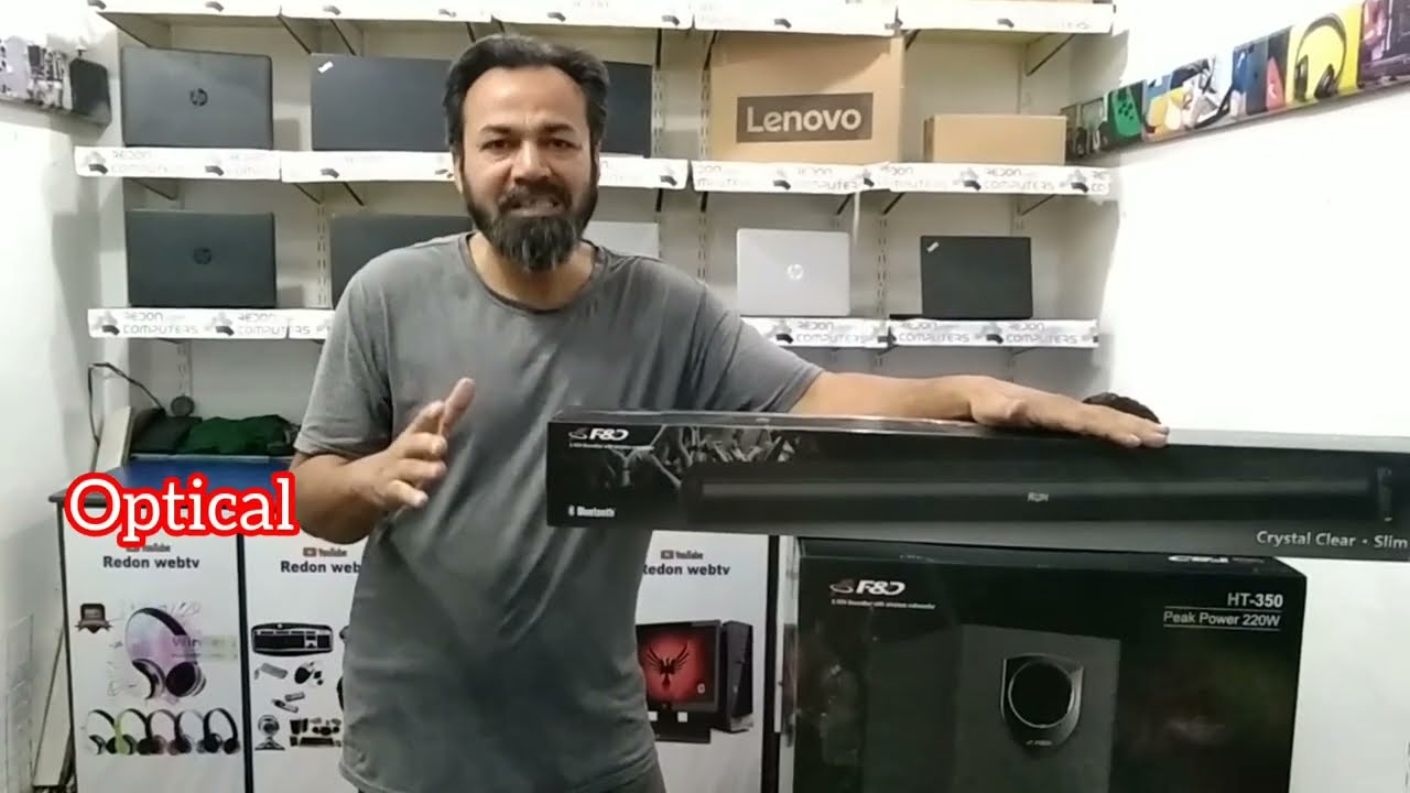 F&D HT350 Soundbar With Wireless Subwoofer | Unboxing Review Soundtest (@Redon Webtv )