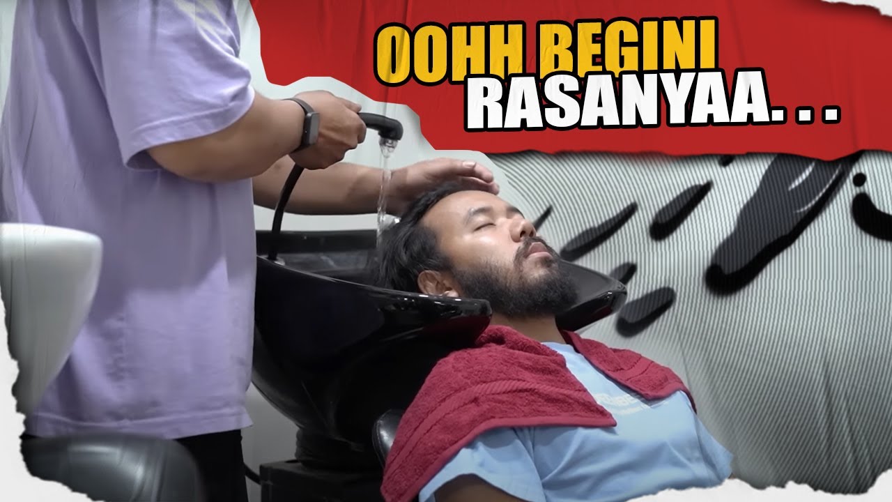 NYESEL! Nyobain Cukur Comma Hair Dan Pijat Kepala Di SALON Sendiri...