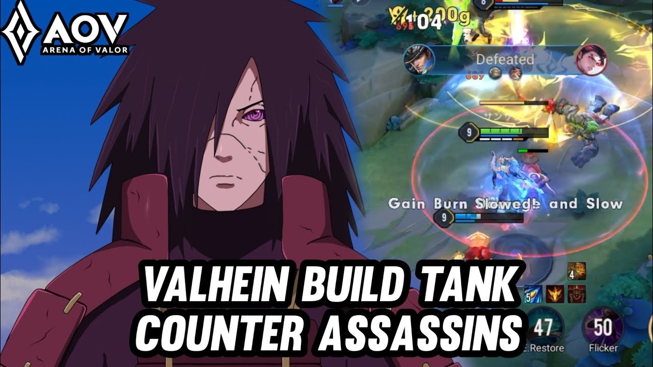 AOV : VALHEIN GAMEPLAY | BUILD TANK - ARENA OF VALOR LIÊNQUÂNMOBILE ROV COT