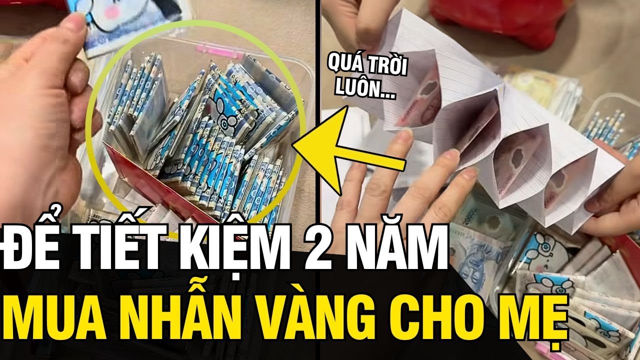 Khui TIỀN TIẾT KIỆM sau 2 năm để MUA NHẪN tặng mẹ, cậu bé khiến CĐM NỂ PHỤC | Tin Ngắn 3 Phút
