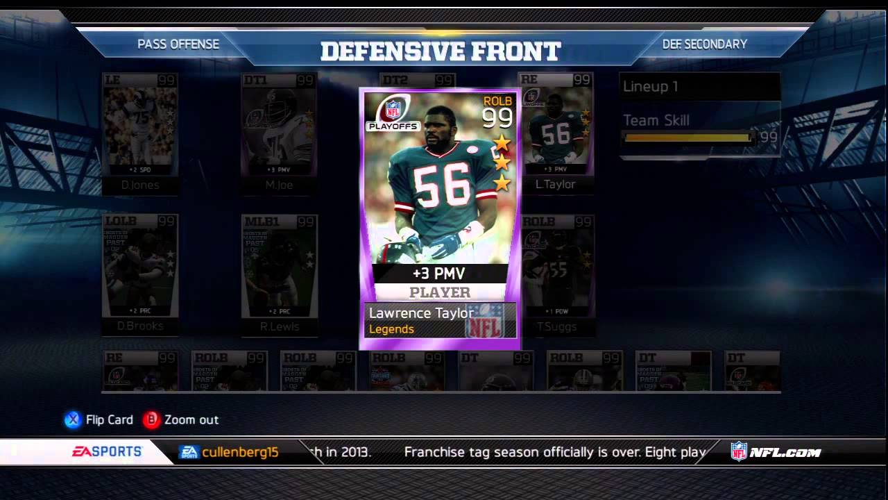MUT 13 - 99 OVERALL BEST ROSTER EVER!!!! - Roster Update - Madden Ultimate Team 13