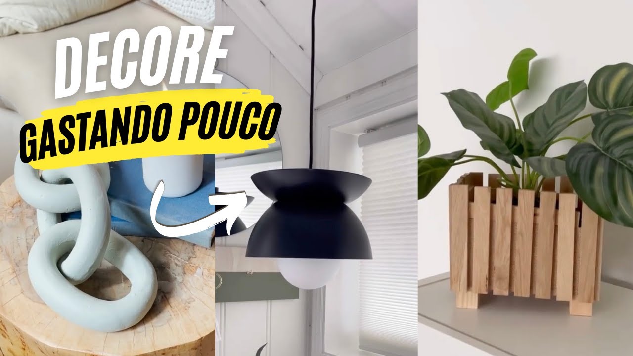 COMO DECORAR A CASA GASTANDO POUCO! 5 PEÇAS FACÉIS DE FAZER