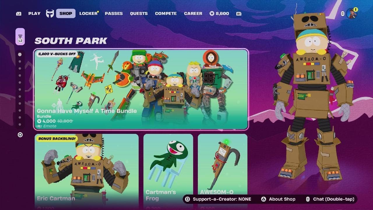 New South Park Bundle, Two New Sidekicks & New Emote! Fortnite Item Shop January 9th 2026!