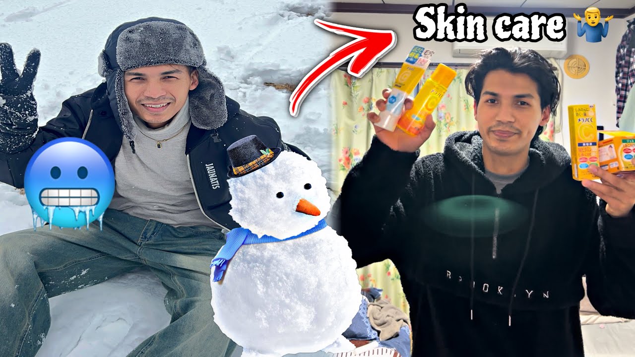 Japan 🇯🇵 ma snow parna suru vayo hai🥶night skincare garna lagiyo abo😂@Bishalvlogs302 