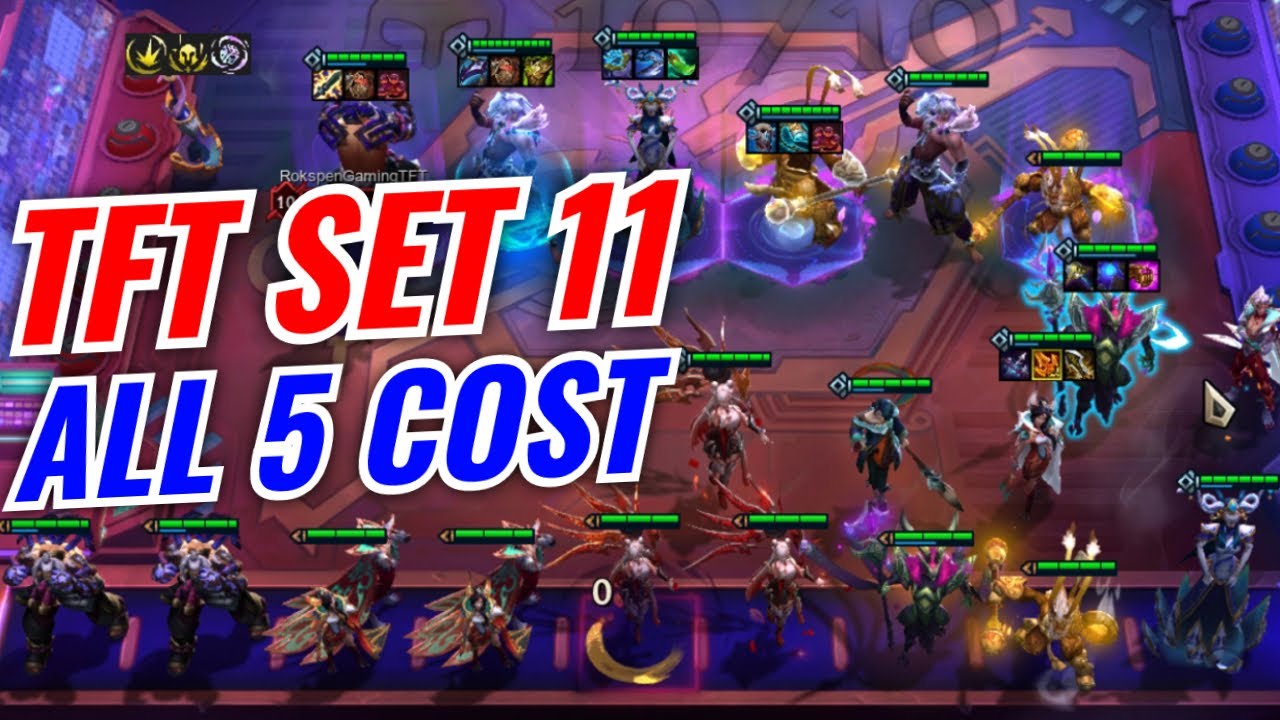 All 5 Cost Champ! | TFT SET 11 Inkborn Fables