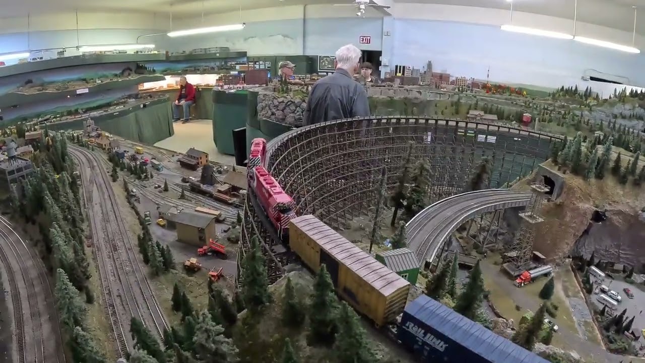 Running my train at Whatcom Skagit Model Railroad Club.