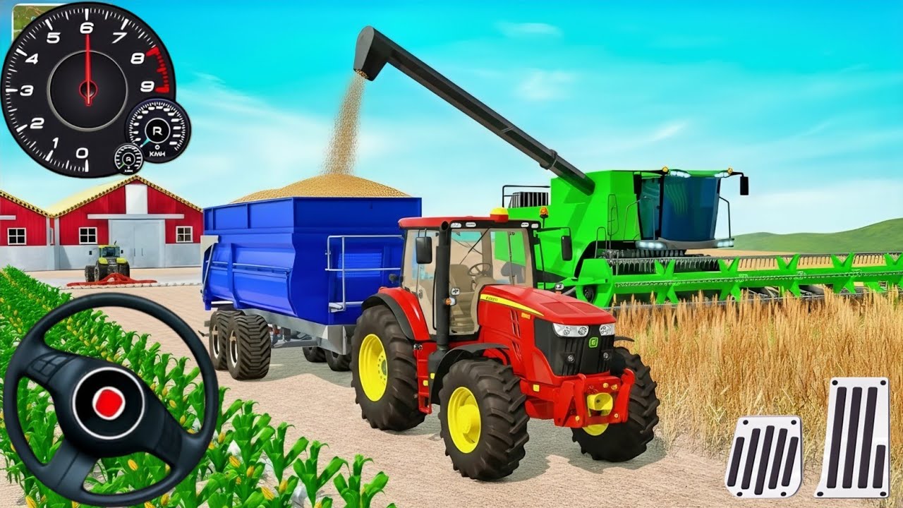 🔥 New Large Tractor Farming Gameplay #2 🚜 – Android Gameplay